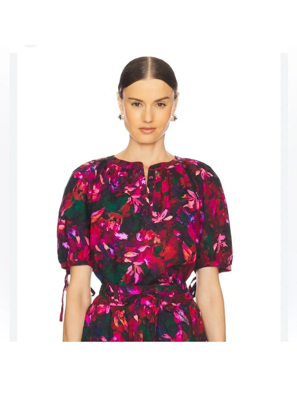 Ulla Johnson Vienne Hibiscus Blouse